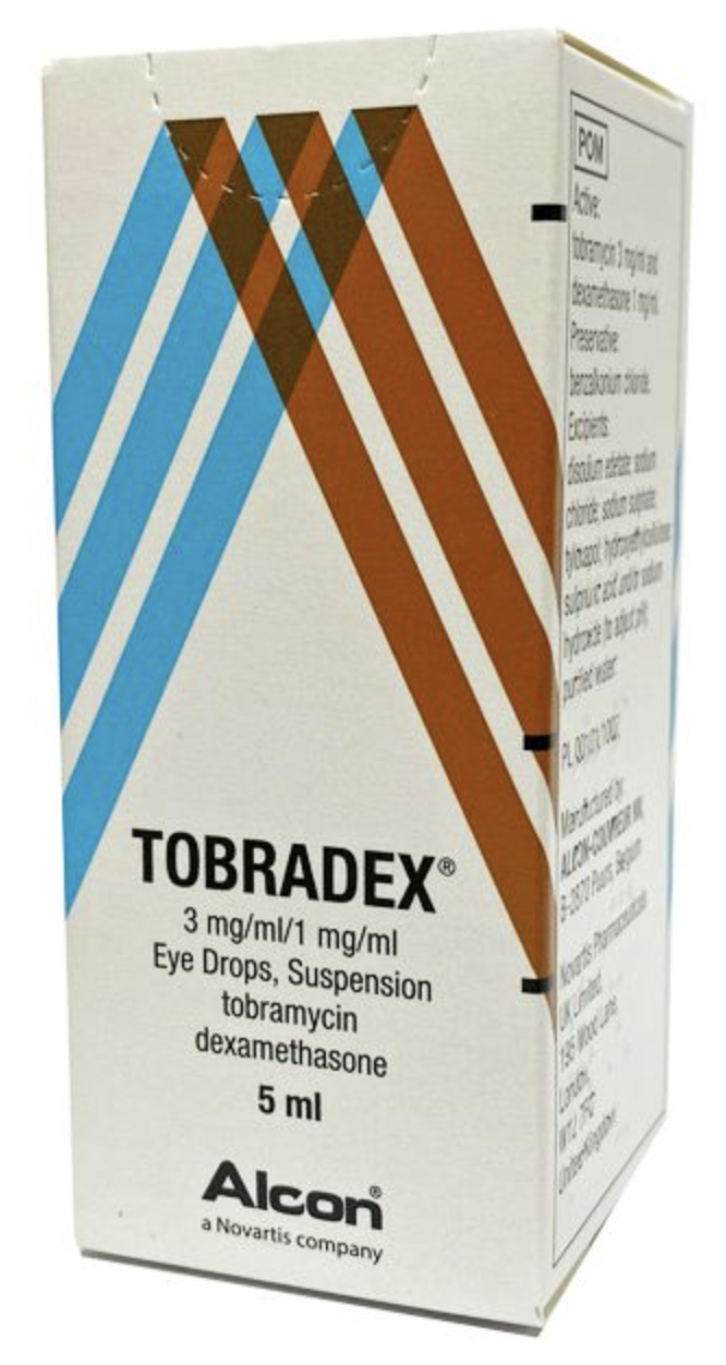 Tobradex 1 mg + 3 mg/ml picaturi oftalmice, suspensie, 5 ml Novartis