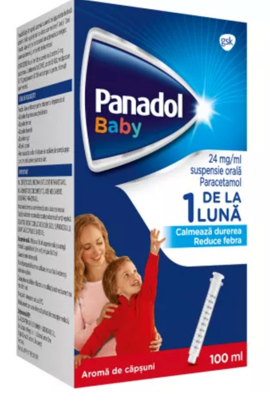 Panadol Baby suspensie orală, 24 mg/ml, 100 ml, Gsk