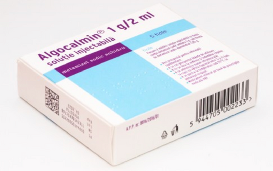 Algocalmin, 1 g/2 ml solutie injectabila, 5 fiole, Zentiva