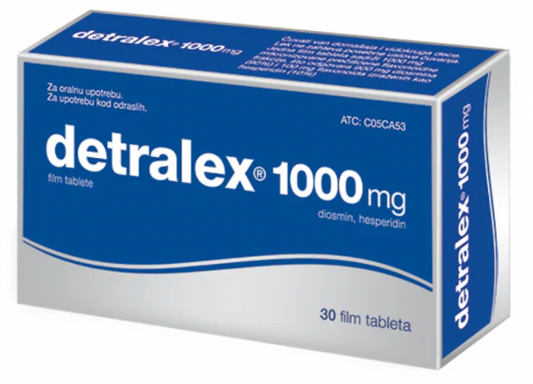 Detralex, 1000 mg, 30 comprimate filmate, Les Laboratoires Servier