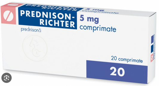 Prednison Richter 5 mg, 20 comprimate, Gedeon Richter prednison