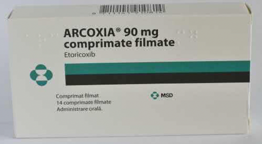 Arcoxia, 90 mg, 14 comprimate filmate, Merck