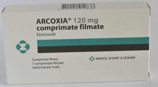 Arcoxia, 120 mg, 7 comprimate filmate, Merck