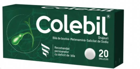 Colebil, 20 drajeuri, Biofarm