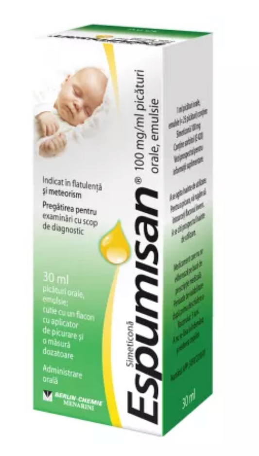 Espumisan, 100 mg/ml picături orale, emulsie, 30 ml, Berlin-Chemie Ag