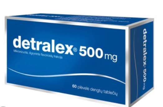 Detralex, 500 mg, 30 comprimate filmate, Les Laboratoires Servier