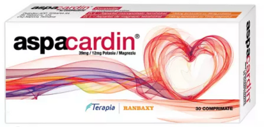 Aspacardin, 39 mg/12, 30 comprimate, Terapia