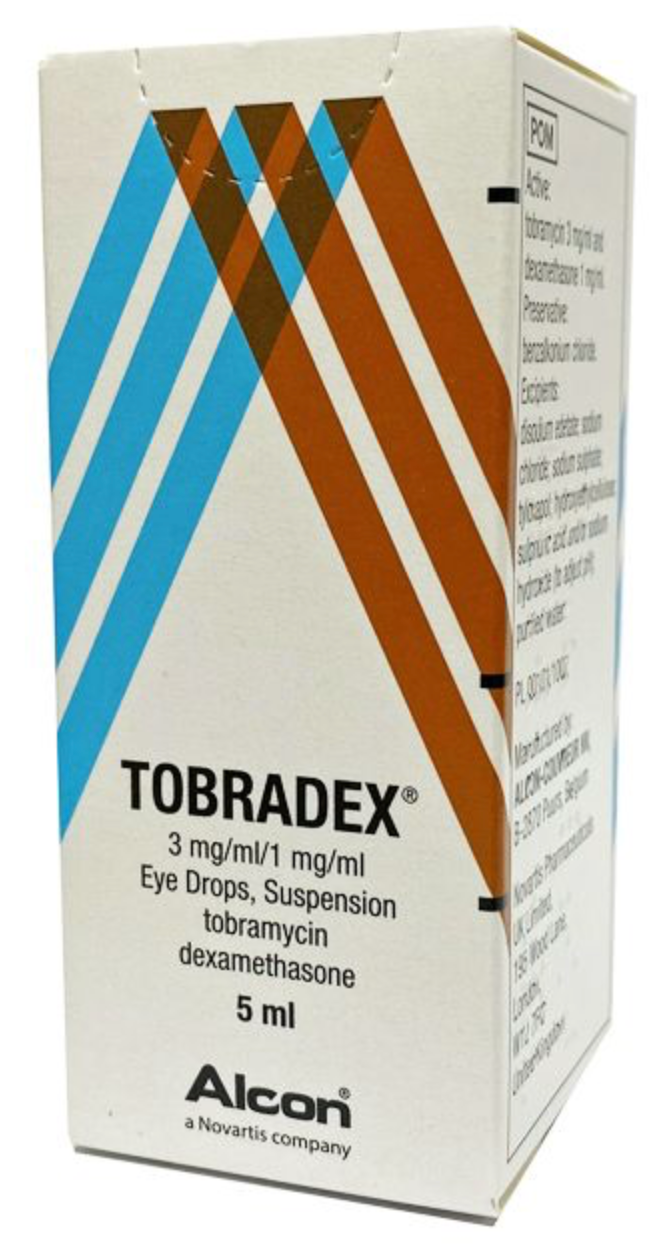 Tobradex 1 mg + 3 mg/ml picaturi oftalmice, suspensie, 5 ml Novartis