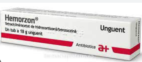 Hemorzon, 10 mg/5 mg/4 mg/g unguent, 18 g, Antibiotice SA